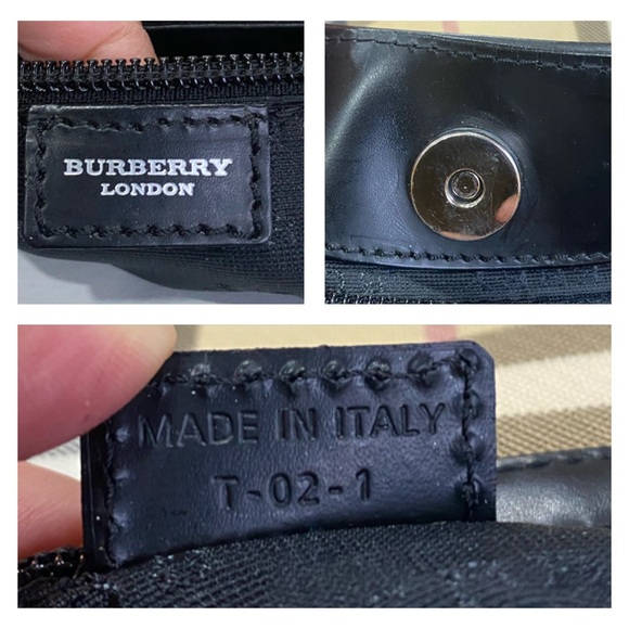 ❤️ authentic Burberry Tan and Black Shoulder Bag with Classic Plaid Design - Picture 14 of 15